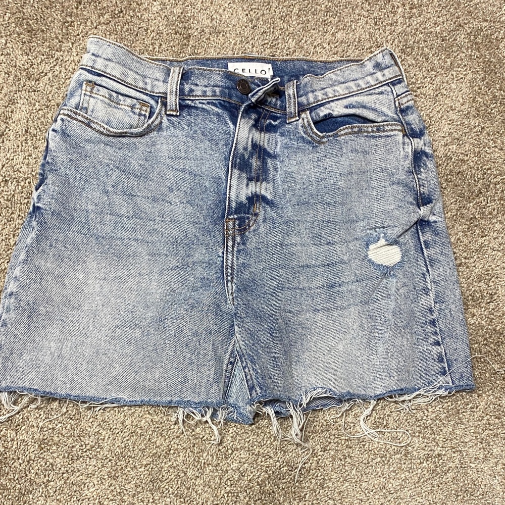 Cello Light Blue Distressed Denin shorts
